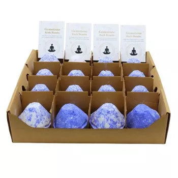 Bombe de Bain aux Pierres Précieuses - Framboise & Grenade - Relaxation et Lithothérapie